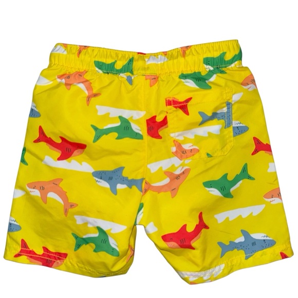 Old Navy Yellow Shark Print Swim Shorts - Picture 2 of 3